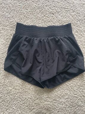Women's Black Athletic Running Shorts